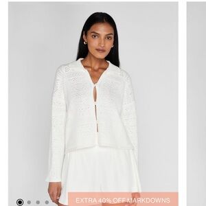 Club Monaco Crochet Jacket Cardigan